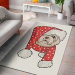 Santa Shih Tzu Print Area Rug