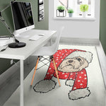 Santa Shih Tzu Print Area Rug