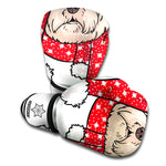 Santa Shih Tzu Print Boxing Gloves