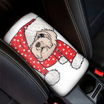 Santa Shih Tzu Print Car Center Console Cover