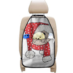 Santa Shih Tzu Print Car Seat Organizers