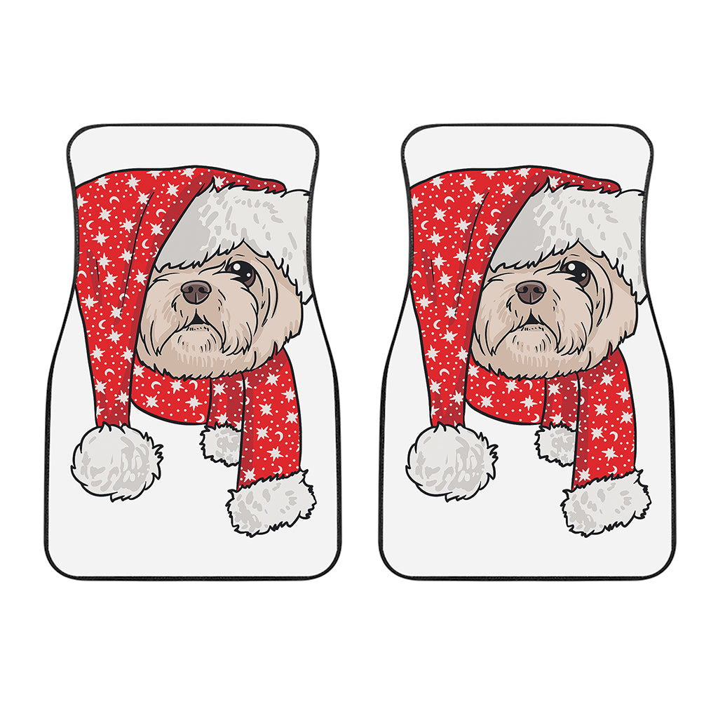 Santa Shih Tzu Print Front Car Floor Mats