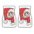 Santa Shih Tzu Print Front Car Floor Mats