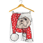 Santa Shih Tzu Print Men's Shorts
