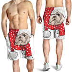 Santa Shih Tzu Print Men's Shorts