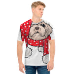 Santa Shih Tzu Print Men's T-Shirt