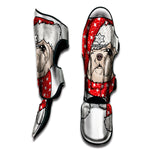 Santa Shih Tzu Print Muay Thai Shin Guard