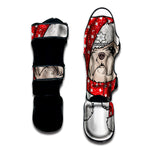 Santa Shih Tzu Print Muay Thai Shin Guard