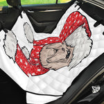 Santa Shih Tzu Print Pet Car Back Seat Cover