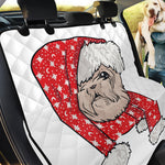 Santa Shih Tzu Print Pet Car Back Seat Cover