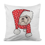 Santa Shih Tzu Print Pillow Cover