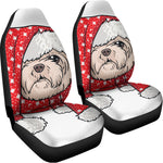 Santa Shih Tzu Print Universal Fit Car Seat Covers