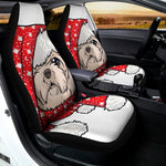 Santa Shih Tzu Print Universal Fit Car Seat Covers