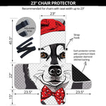 Santa Siberian Husky Print Armchair Protector