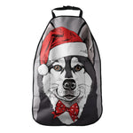 Santa Siberian Husky Print Car Seat Organizers