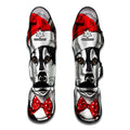 Santa Siberian Husky Print Muay Thai Shin Guards