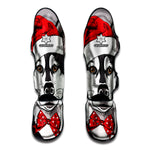 Santa Siberian Husky Print Muay Thai Shin Guard