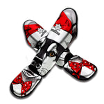 Santa Siberian Husky Print Muay Thai Shin Guard
