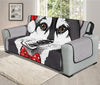 Santa Siberian Husky Print Oversized Sofa Protector