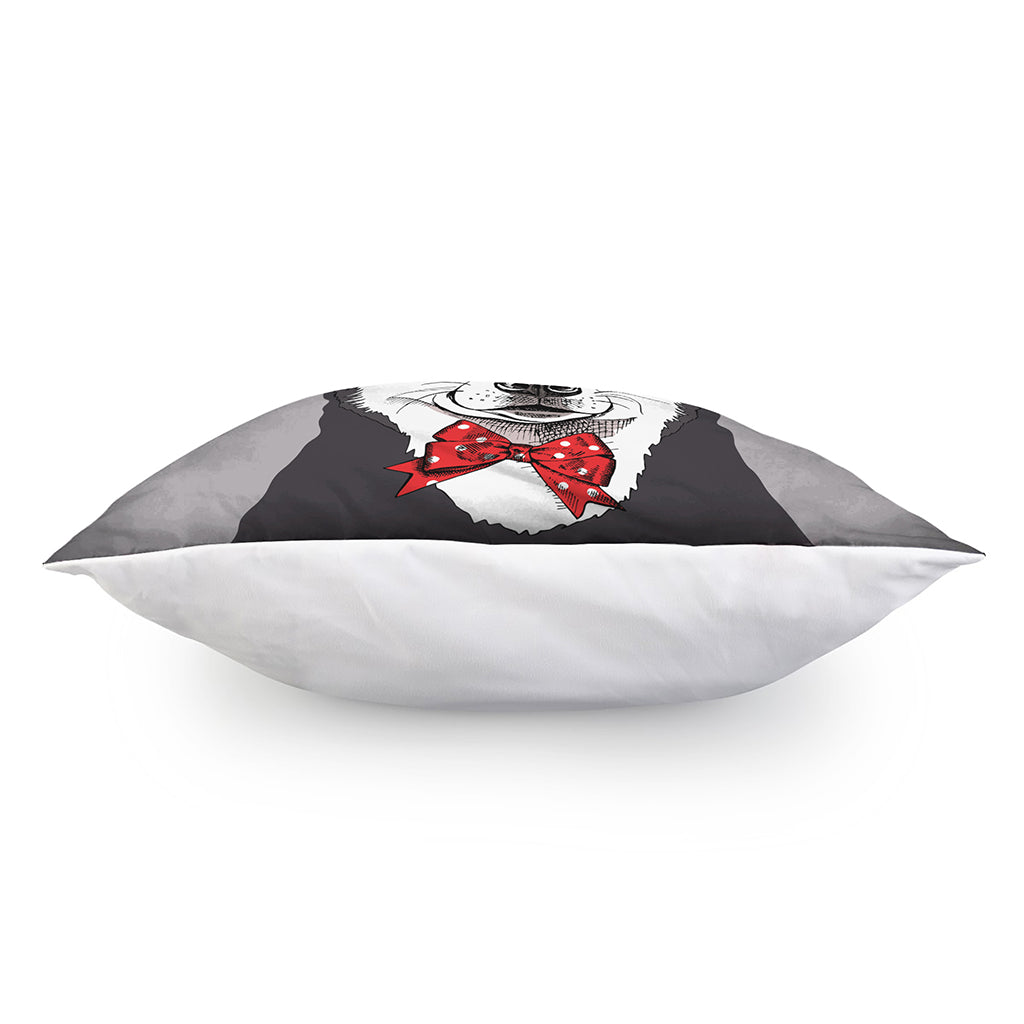 Santa Siberian Husky Print Pillow Cover