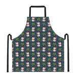 Santa Snowman Pattern Print Apron