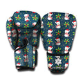 Santa Snowman Pattern Print Boxing Gloves