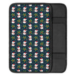 Santa Snowman Pattern Print Car Center Console Cover