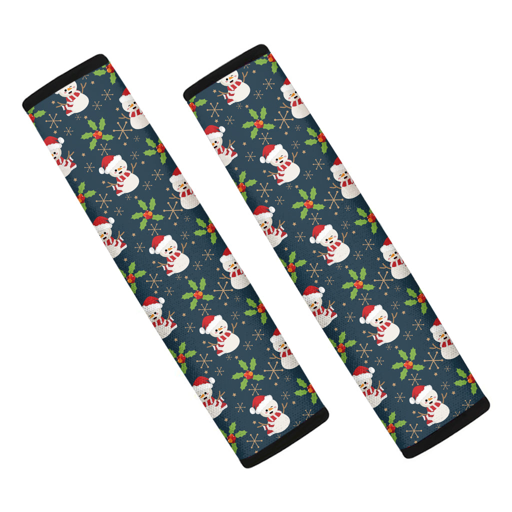 Santa Snowman Pattern Print Car Seat Belt Covers