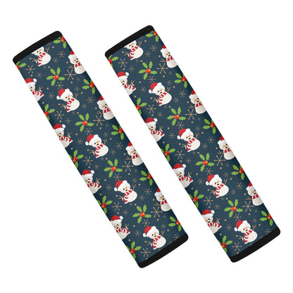 Santa Snowman Pattern Print Car Seat Belt Covers