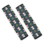 Santa Snowman Pattern Print Car Seat Belt Covers