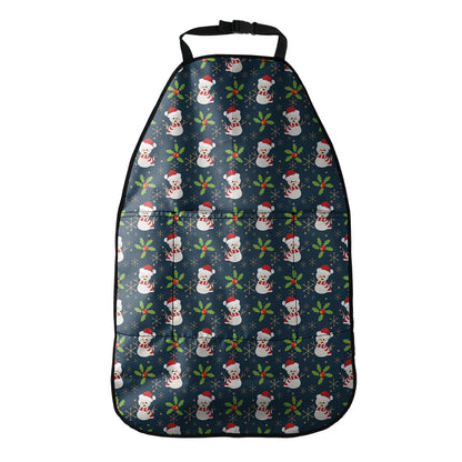 Santa Snowman Pattern Print Car Seat Organizers