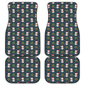Santa Snowman Pattern Print Front and Back Car Floor Mats