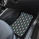 Santa Snowman Pattern Print Front and Back Car Floor Mats