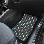 Santa Snowman Pattern Print Front Car Floor Mats