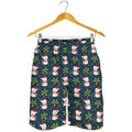 Santa Snowman Pattern Print Men's Shorts