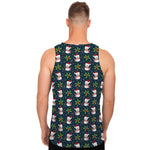 Santa Snowman Pattern Print Men's Tank Top
