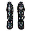 Santa Snowman Pattern Print Muay Thai Shin Guards