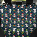 Santa Snowman Pattern Print Pet Car Back Seat Cover