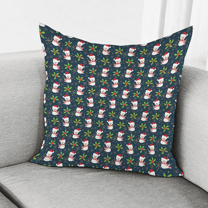 Santa Snowman Pattern Print Pillow Cover