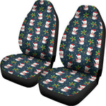 Santa Snowman Pattern Print Universal Fit Car Seat Covers