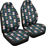 Santa Snowman Pattern Print Universal Fit Car Seat Covers