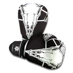 Satan Goat Skull Pentagram Print Boxing Gloves