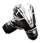 Satan Goat Skull Pentagram Print Boxing Gloves