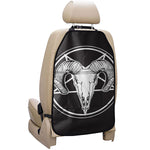 Satan Goat Skull Pentagram Print Car Seat Organizers