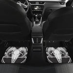 Satan Goat Skull Pentagram Print Front and Back Car Floor Mats
