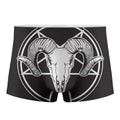 Satan Goat Skull Pentagram Print Men's Boxer Briefs