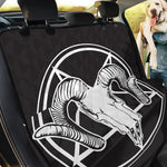 Satan Goat Skull Pentagram Print Pet Car Back Seat Cover