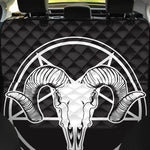 Satan Goat Skull Pentagram Print Pet Car Back Seat Cover