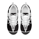 Satan Goat Skull Pentagram Print White Sneakers