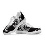 Satan Goat Skull Pentagram Print White Sneakers